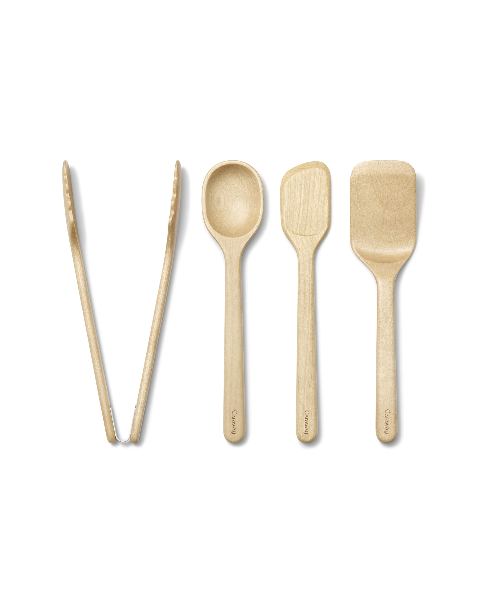 Caraway Set de 4 Mini Ustensiles en Bois pour Cuisine