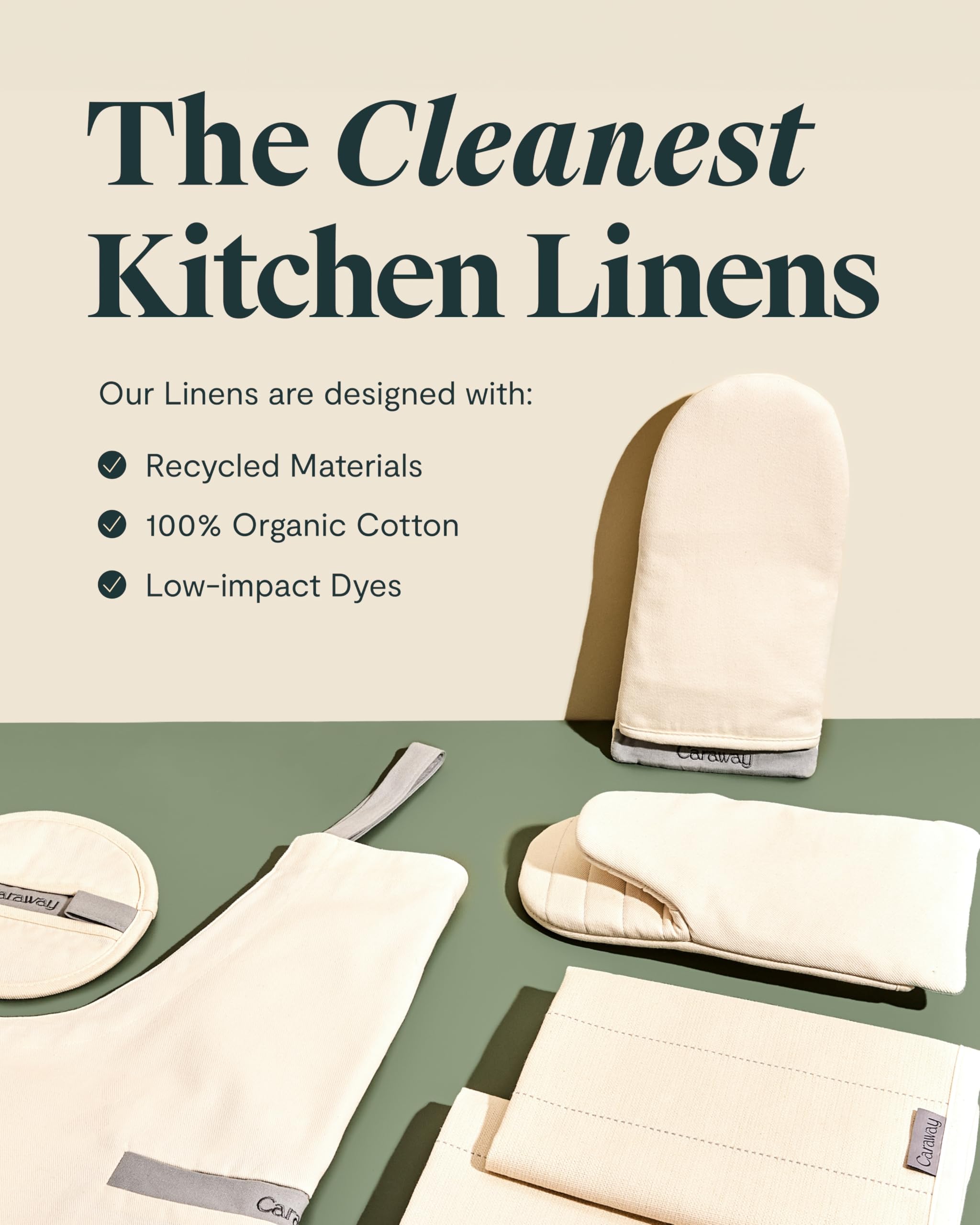 Maniques de Cuisson Caraway (Lot de 2) - Crème