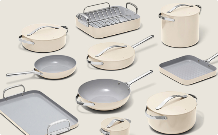 Ensemble casseroles, Cookware+ et Minis Caraway – 20 pièces