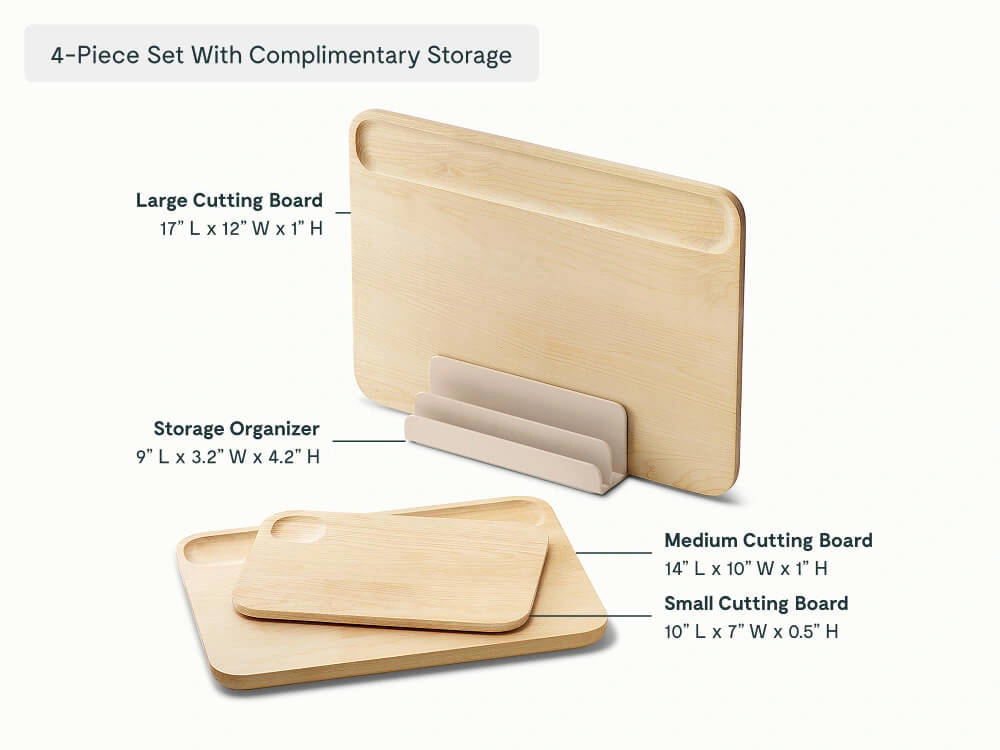 Set de planches à découper Caraway (3 pièces, bois FSC)