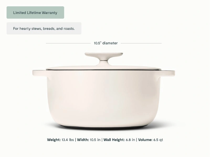 Cocotte en Fonte Émaillée Caraway 6,5 L