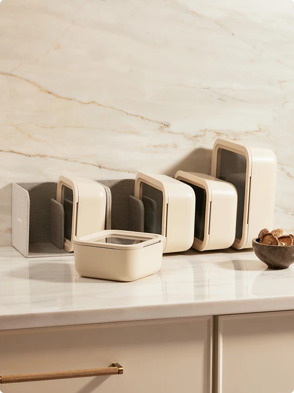 Set de mini contenants alimentaires Caraway en verre céramique