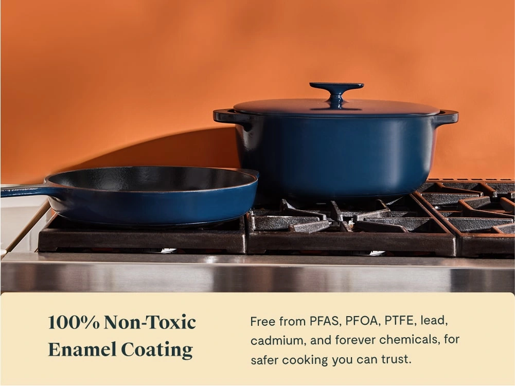 8.5 qt Enameled Cast Iron Oval Dutch Oven