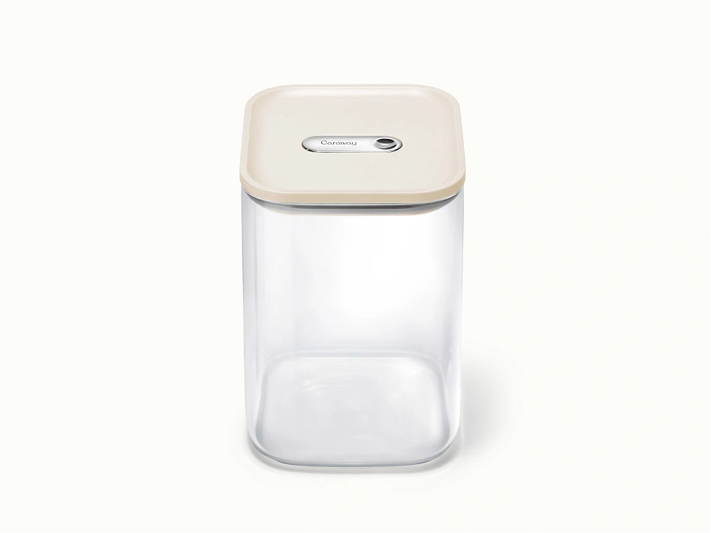 Grand récipient hermétique en verre Caraway – 4 L (6 x 6 x 9 po) – Airtight – Sans BPA – Design modulaire