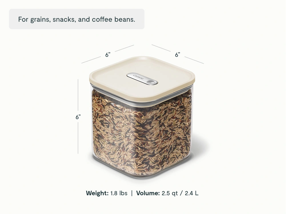 Caraway Contenant hermétique moyen en verre 2,5 L