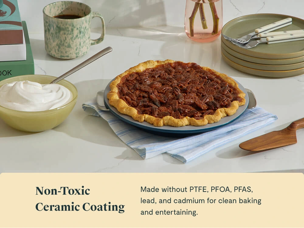 Moule à tarte Caraway 23 cm - Revêtement céramique antiadhésif - Noyau en acier aluminisé
