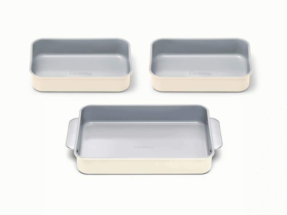 Caraway Lot de trois plats rectangulaires — Poêle et plats de cuisson antiadhésifs en céramique