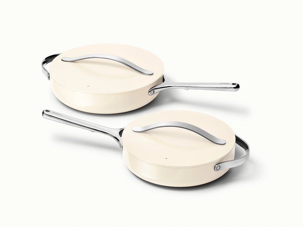 Caraway Duo de poêles sauteuses en céramique antiadhésive (3 L & 4,5 L)