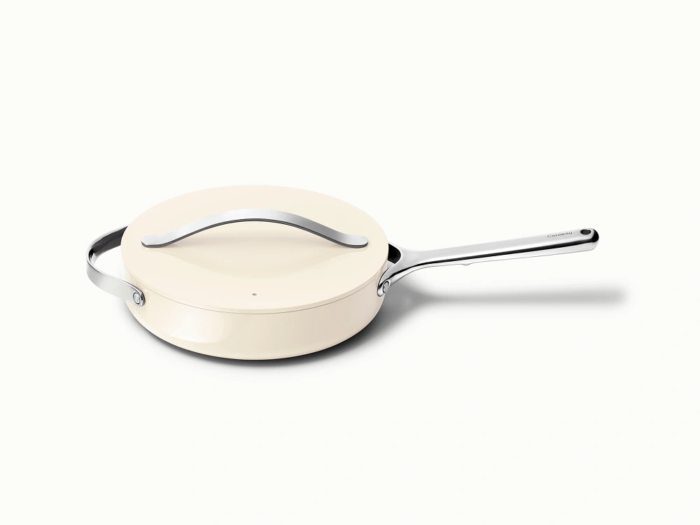 Caraway Poêle Sautée 3 qt (2,8 L) — Revêtement Céramique Antiadhésif — Compatible Toutes Feux — Four Jusqu'à 290 °C